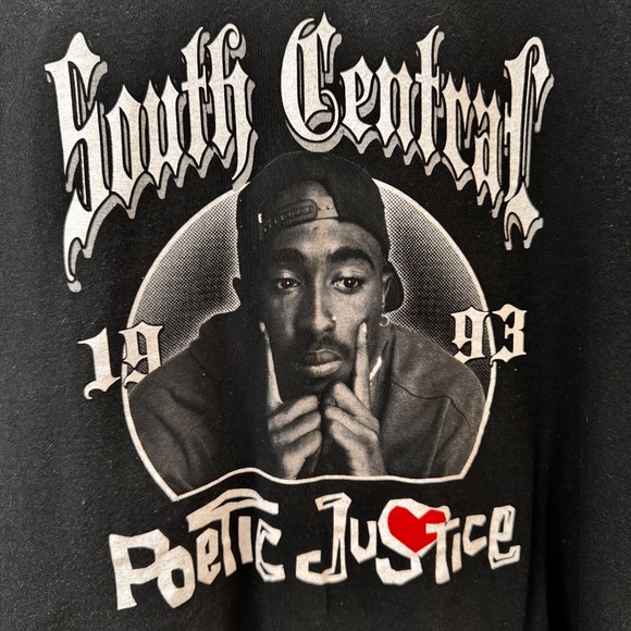 Poetic Justice South Central‎ 1993 Black T Shirt Large - Picture 3 of 4